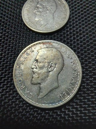 2 Monedas Plata Rumania 1910