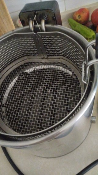 Freidora eléctrica,marca movilfry ,acero inoxidabl