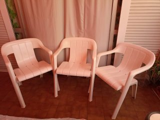 Conjunto de sillas y mesas para exterior/terraza
