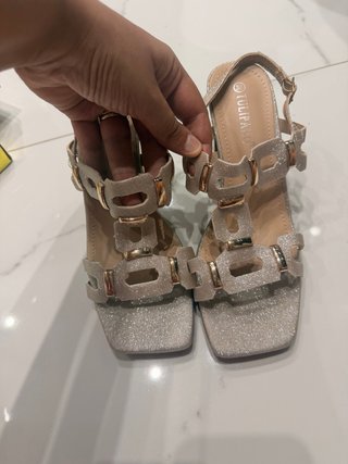 Sandali TULIPANO donna oro/argento Tg 38