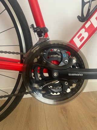 Bicicleta de carretera Btwin Roja