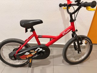 Bicicleta Infantil 16 Roja