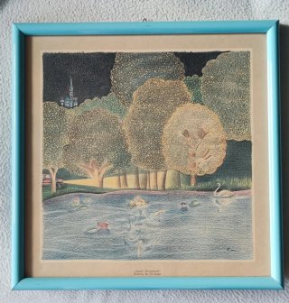 Set 4 Quadri Vintage Angelo Branduardi