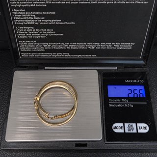 Argollas Oro 18k 2.66gr
