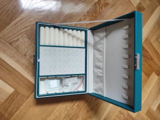 Caja joyero verde agua