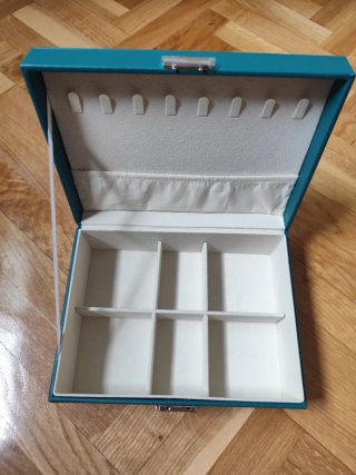 Caja joyero verde agua