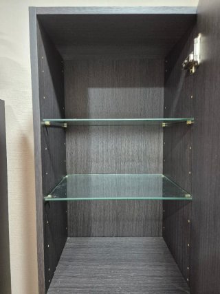 Armario baño alto madera 190x40x30