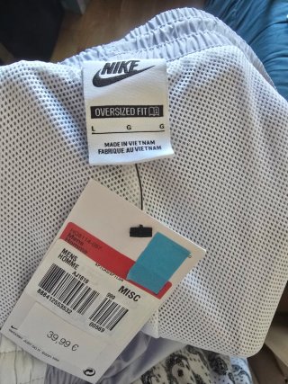 Pantalones Nike L Azul Blanco