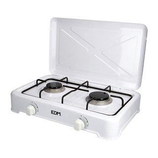 Hornillo Gas 2 Fuegos EDM Blanco