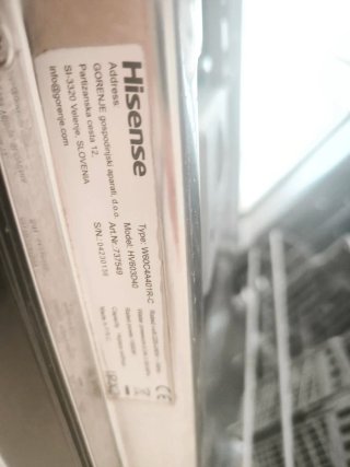 Lavavajillas integrable Hisense