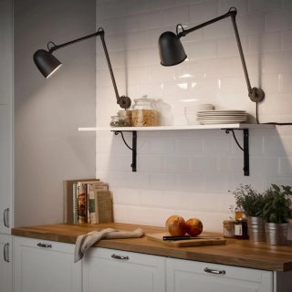 Lámpara de pared SKURUP Ikea Negra