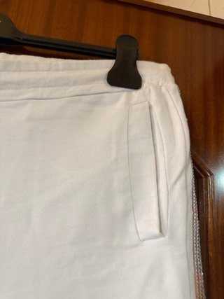Pantaloni Dimensione Danza bianchi con paillettes