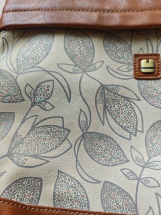 Bolso Mochila Gabol Estampado Marrón