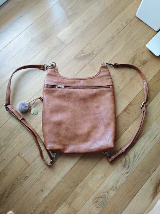 Bolso Mochila Gabol Estampado Marrón