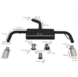 Sistema de escape para VW Golf 6 tipo GTI