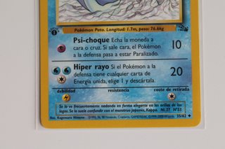 Carta Pokémon Golduck fosil 1ra edición