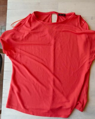 Camiseta Massimo Dutti Roja Mujer