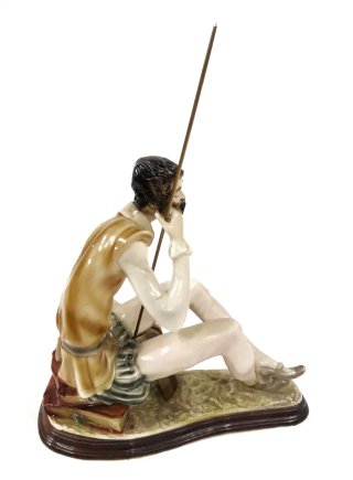 Maravillosa figura antigua Don Quijote gran tamaño