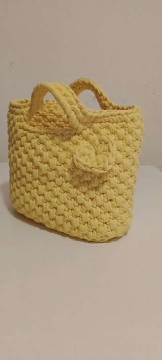 Borsetta artigianale gialla