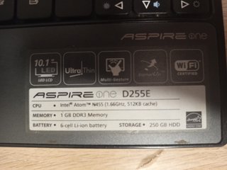 Acer Aspire One Portátil Negro