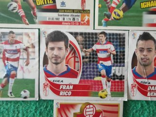 Lote cromos Granada C.F. La liga Panini