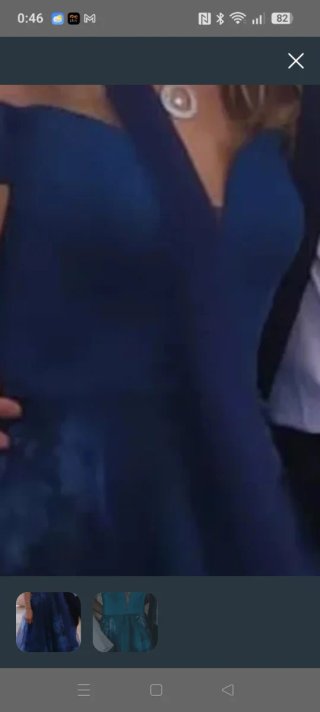 Vestido fiesta azul talla 42