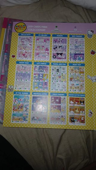 Pack 30 Cromos Hello Kitty y Amigos