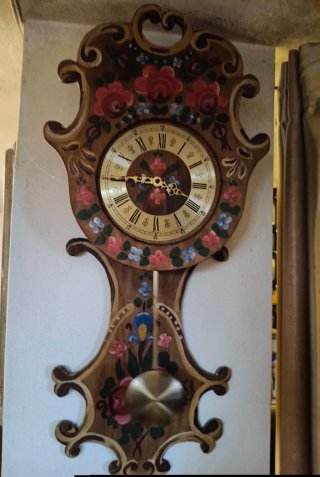Orologio tirolese dipinto a mano