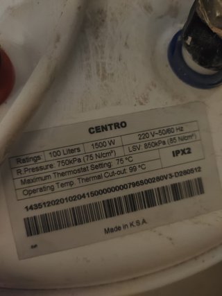 Termo Agua Caliente 100L