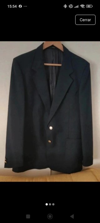 Blazer negro hombre
