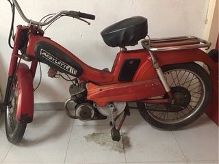 Mobylette Rural - Moped Clásica Roja