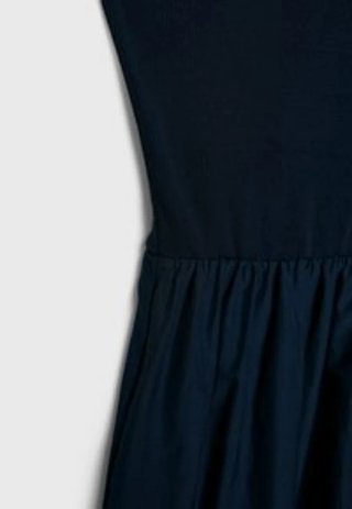 Vestido Midi Azul Stradivarius Nuevo