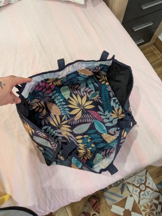 Cesto para andador floral