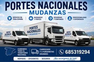 PORTES Y MUDANZAS EN TODA ESPAÑA