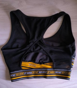 Sujetador deportivo Lefties negro talla S
