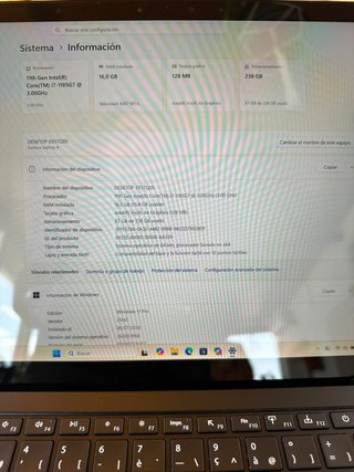Microsoft Surface Laptop 4 i7 256GB 16GB Negro