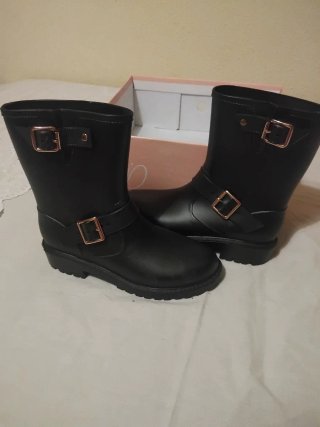 Botas impermeables negras talla 37