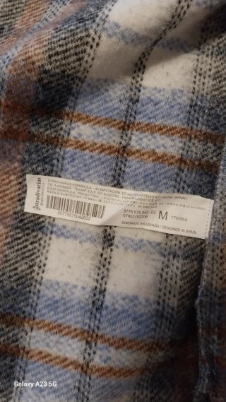 Camisa cuadros Stradivarius Talla M