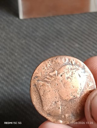 Moneda colonial antigua Británica 1787