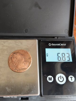 Moneda colonial antigua Británica 1787