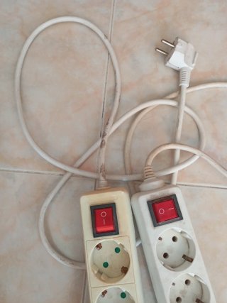 Regleta 5 enchufes con interruptor