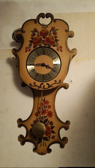 Orologio tirolese dipinto a mano