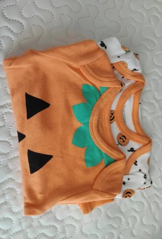 Ropa bebé Halloween calabaza