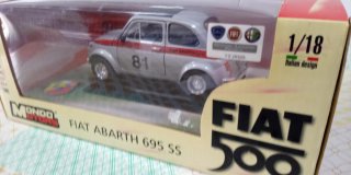 Maqueta coche Fiat Abarth 695 SS/Escala 1:18/500