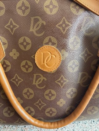 Bolso Marrón Estampado