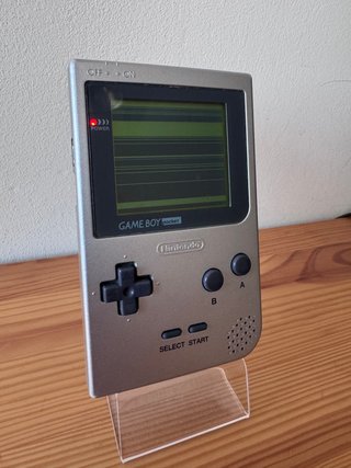 Nintendo Game Boy Pocket Plata (Pantalla Mal)
