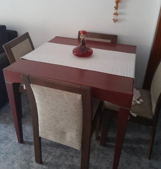 Mesa comedor y 6 sillas madera