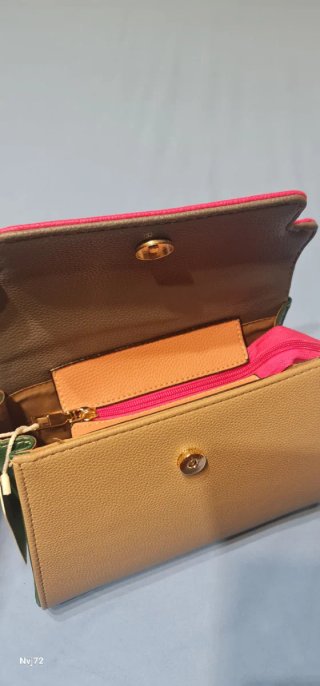 Bolso Maxfly Mujer Beige y Rosa