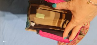 Bolso Maxfly Mujer Beige y Rosa