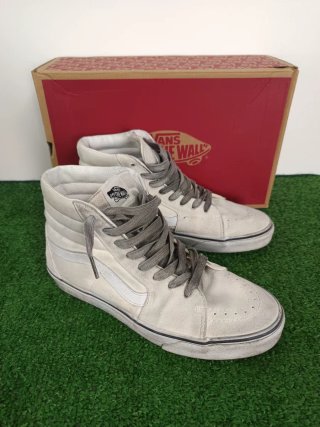 Zapatillas Vans SK8-Hi Blancas y Grises